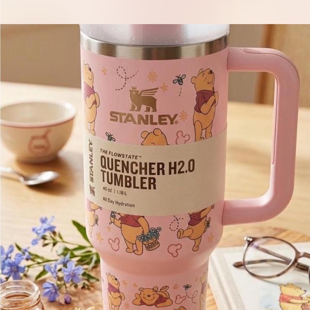 Stanley Pink Winnie the Pooh Quencher Tumbler